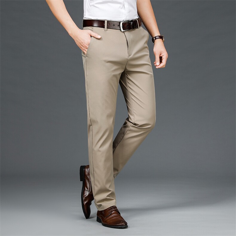 2021高品质男士休闲裤直筒中青年西裤爸爸装裤子夏季长裤6018P40，男装西裤，星座224-1