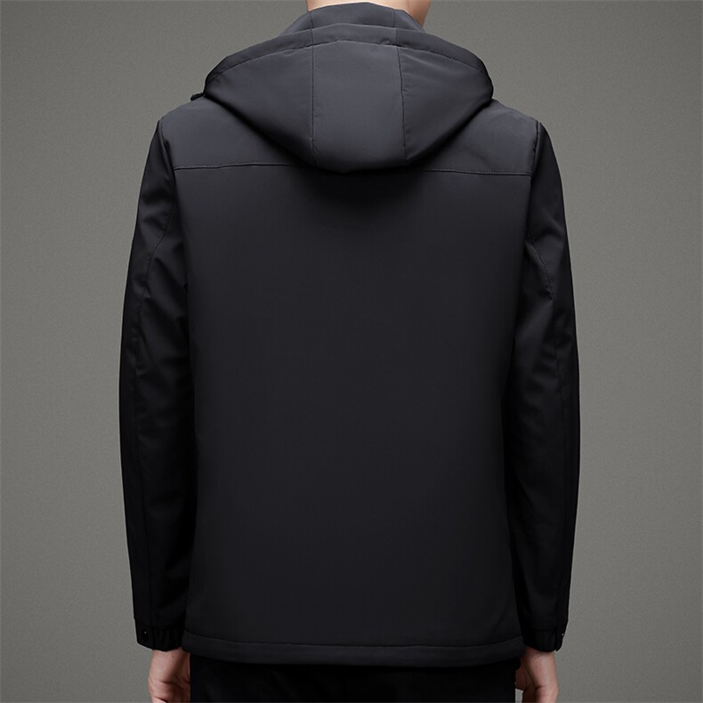 V1005钱塘2020-3羽绒服冬季鸭绒连帽男士冬季外套加厚P170,男装羽绒服,钱塘207-3
