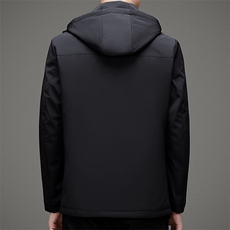 V1005钱塘2020-3羽绒服冬季鸭绒连帽男士冬季外套加厚P170，男装羽绒服，钱塘207-3