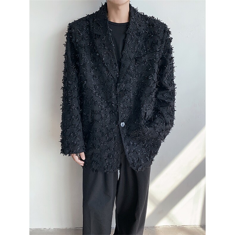 黑山本耀司风小香风禁欲系西服男小众设计轻熟西装外套XF820特P95,男装西服套装,星座512-1（原513-3）