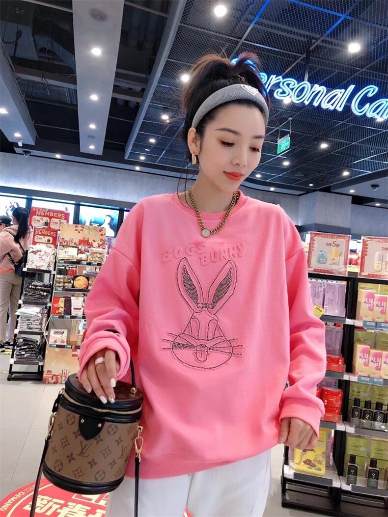 烫钻小兔子卫衣，女装卫衣/绒衫，一杭