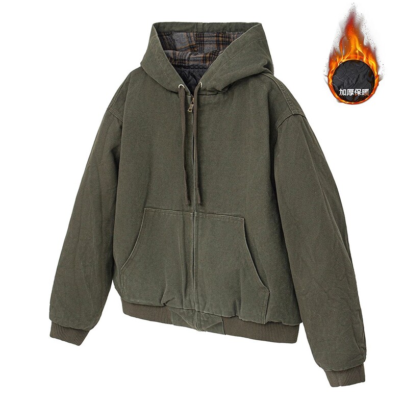 加绒牛仔棉服男冬季棉衣外套羊羔绒加厚毛领保暖外套MY1312-P148,男装棉衣,星座1103-3