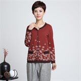 时尚优雅女士长袖针织开衫舒适百搭花型图案设计，女装套装/套裙，丽影随形