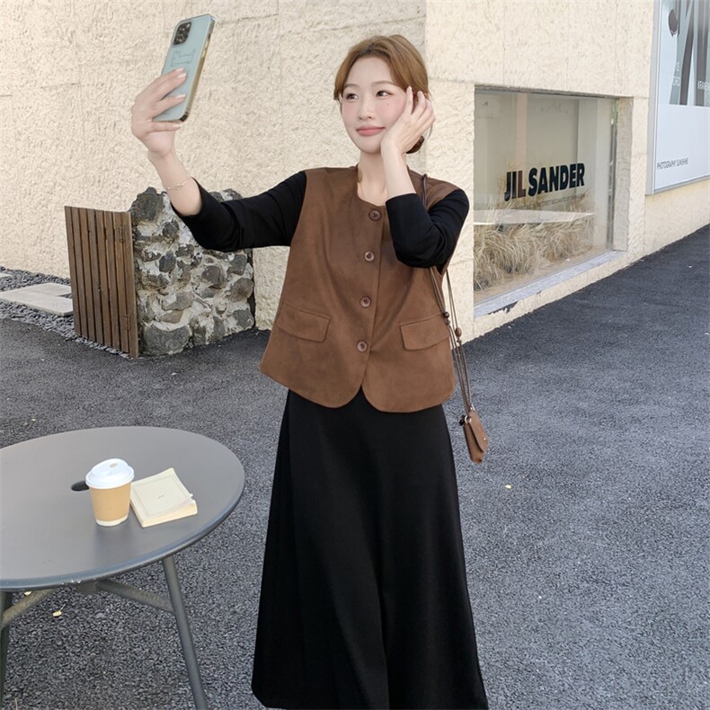 现货--2025秋装新款两件套裙203-9516-P165-K238,女装套装/套裙,浪娴服饰