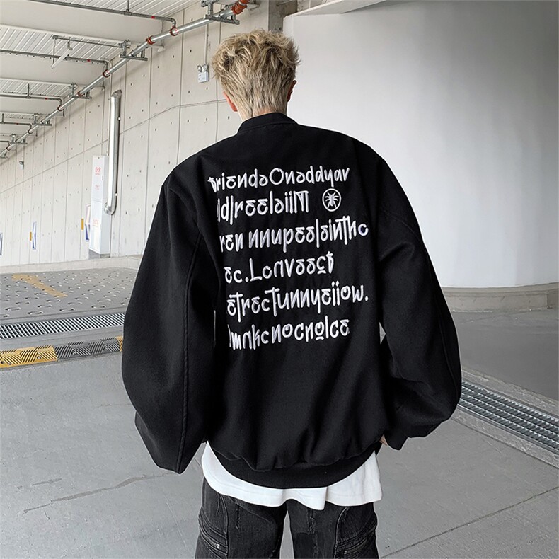 2024新款高街美式刺绣夹克潮牌宽松休闲棒球服炸街现货W8318-P60,男装夹克,星座512-4
