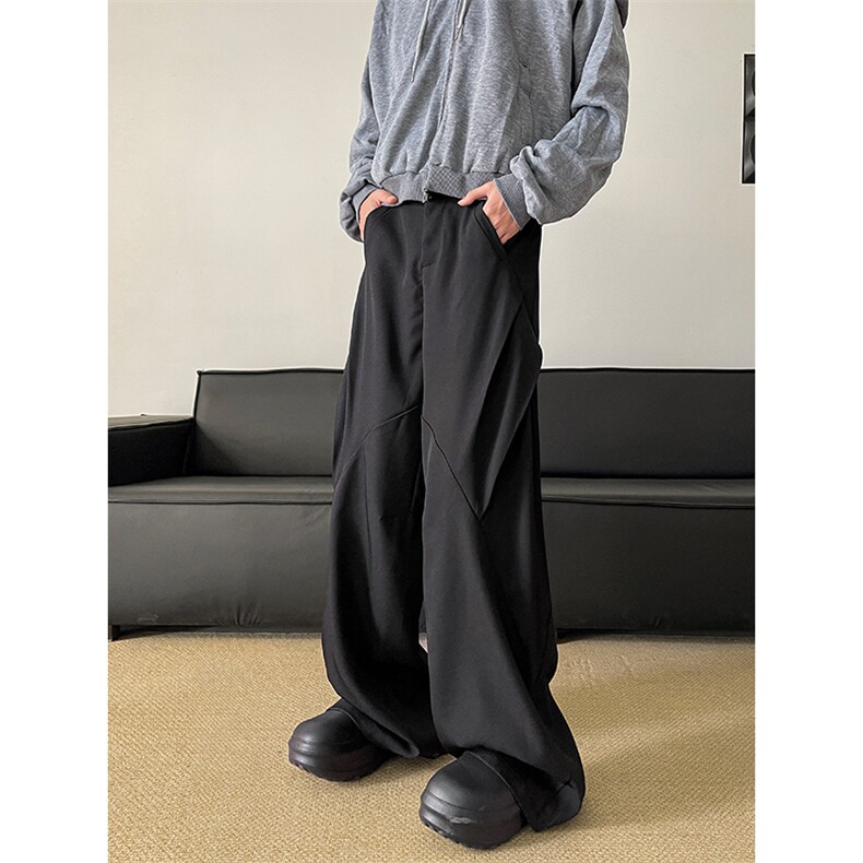 港风cleanfit解构休闲裤西裤微喇长裤A014-DY25017-P60控88,男装西裤,电商A014
