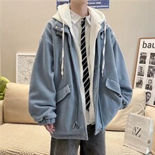 炸街外套男青少年春秋季2022港风ins痞帅宽松工装夹克W2584-P75，男装夹克，星座512-2