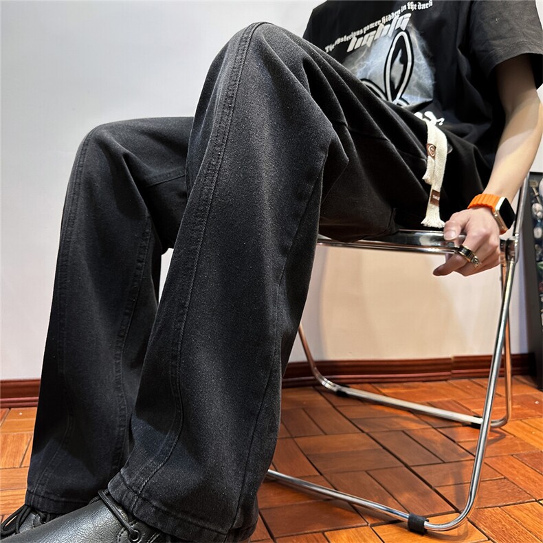 k1078-p45-控68现货宽松拉链cleanfit牛仔裤马丁靴黑暗,男装牛仔裤,星座116