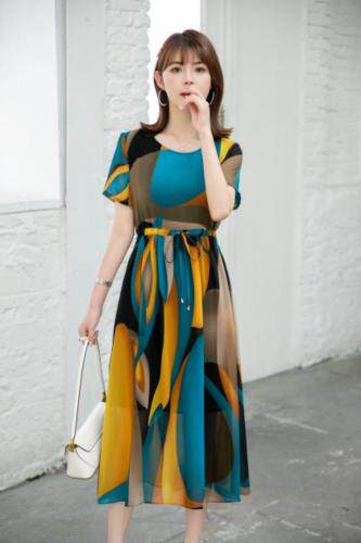 醋酸连衣裙，女装连衣裙，恋语随风