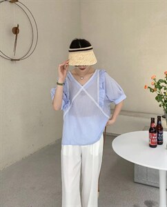 沐沐2022夏清新上衣！图片