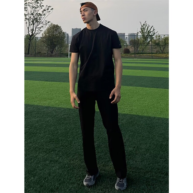 网图+冰皮凉感运动健身裤速干训练裤CK675/特P45，男装皮裤，电商B350