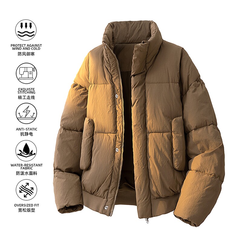 现货立领棉衣男士美式加厚外套潮牌工装棉服M0817-P83,男装棉衣,星座308B-2