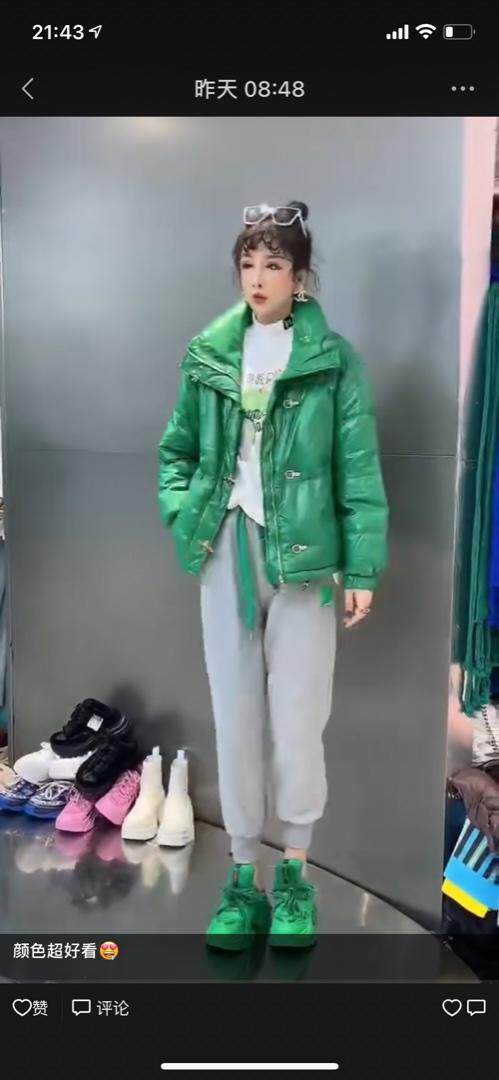 三色羽绒外套，其它，兜火