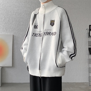 8XL-M超大码毛衣棒球服外套男针织衫开衫赛车夹克男MY1220-P118图片