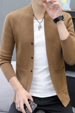 78837-P60男士针织衫外套春秋季2025新款宽松韩版潮流秋冬开衫，男装针织衫/毛衣，电商D310B-1