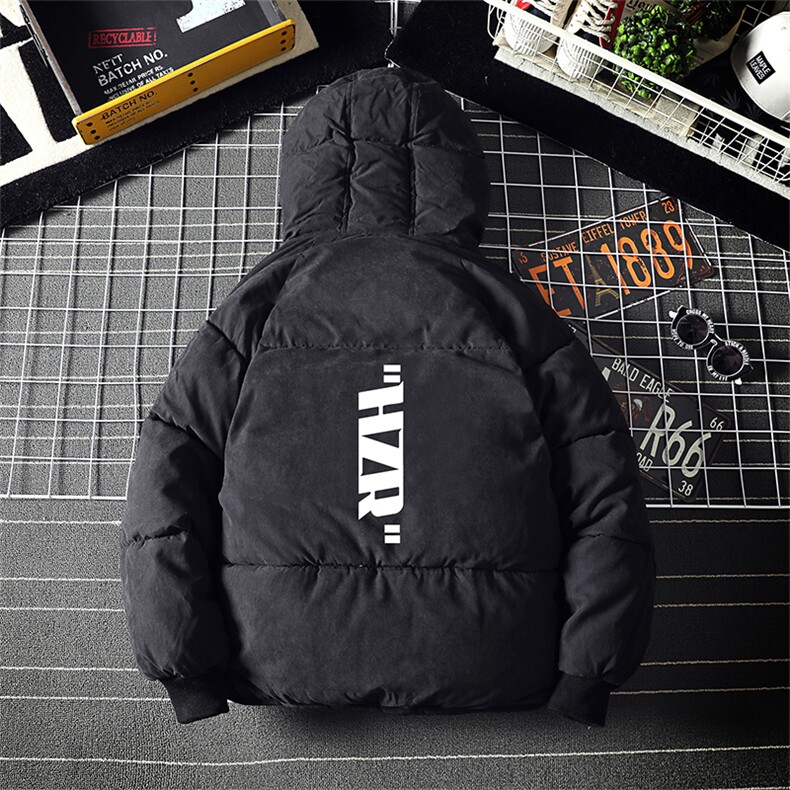 MY16002-P100 加厚加绒连帽棉衣男大码棉服男面包服男图片