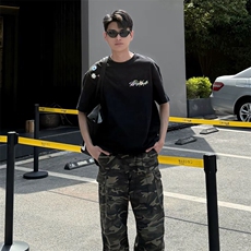 万针全刺绣工艺抖音得物高品质260克重磅纯棉双纱美式高街短袖T恤，男装T恤，电商A486-1