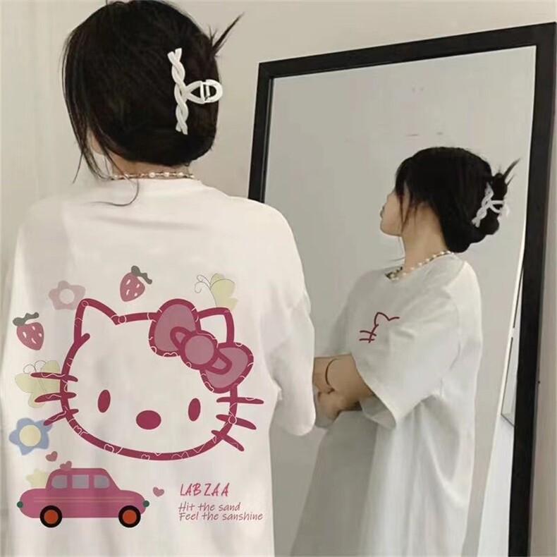 M367-P25 24 夏季新款 创意卡通hellokitty  少女纯棉印花短袖图片