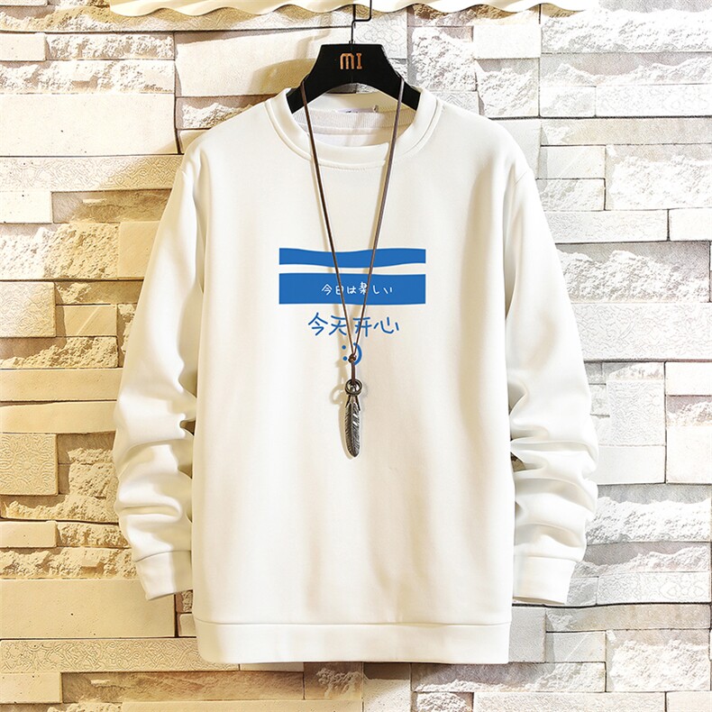 T4033-P25加绒款-P35简约帅气百搭长袖t恤男大码胖子卫衣砖墙，男装卫衣，电商A040A