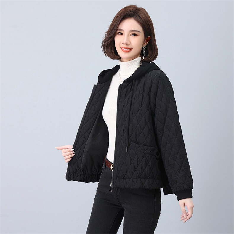 时尚女装冬季新款刺绣加厚棉服外套显瘦保暖短款夹克,女装短外套,鑫鑫格