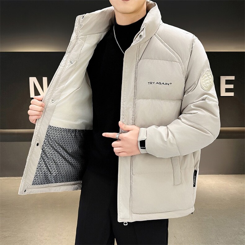 高品质立领拼接羽绒服男士冬季新款潮流帅气轻薄外套高品质男装,男装羽绒服,星座1013