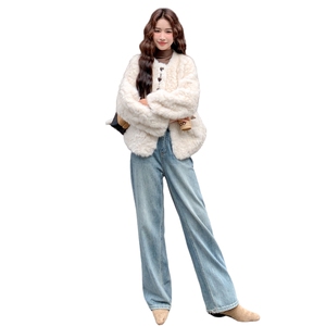 环保皮草皮毛一体外套2b72-8611P175K258图片