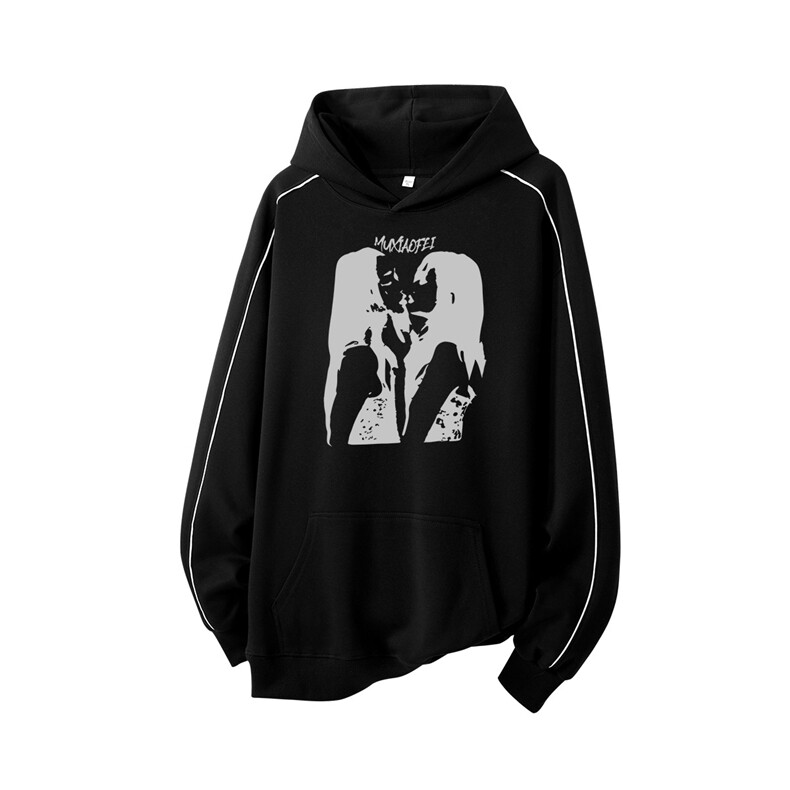 得物供货、复合重磅420克现货连帽卫衣宽松HD019-1-WYT25201-P45,男装卫衣,电商019-1