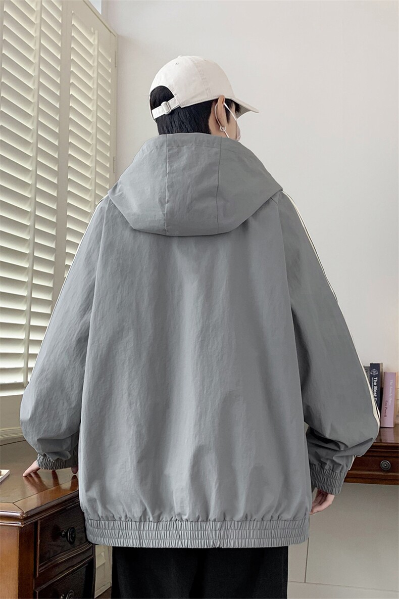 现货8507-P70大码控118春季大码户外连帽夹克外套,男装夹克,星座209