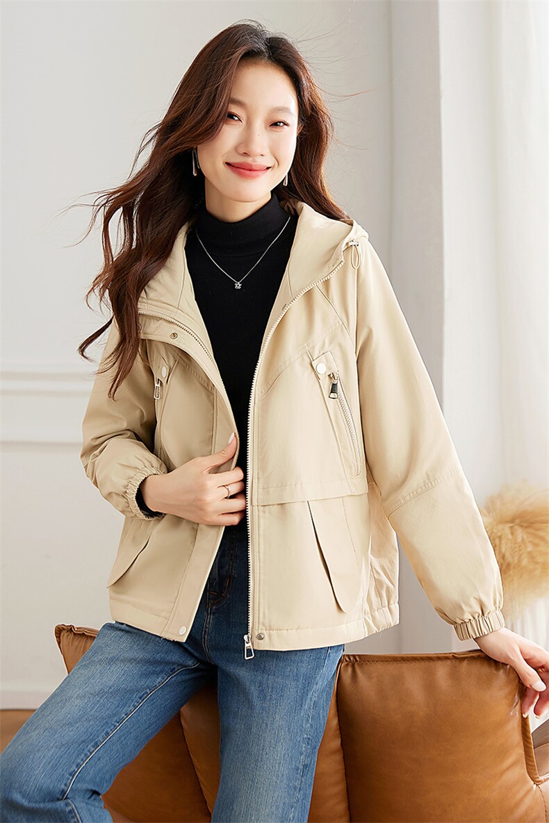冬季加绒派克服棉衣女短款2024新款减龄休闲连帽加厚保暖棉服外套,女装棉衣/棉服,以桐