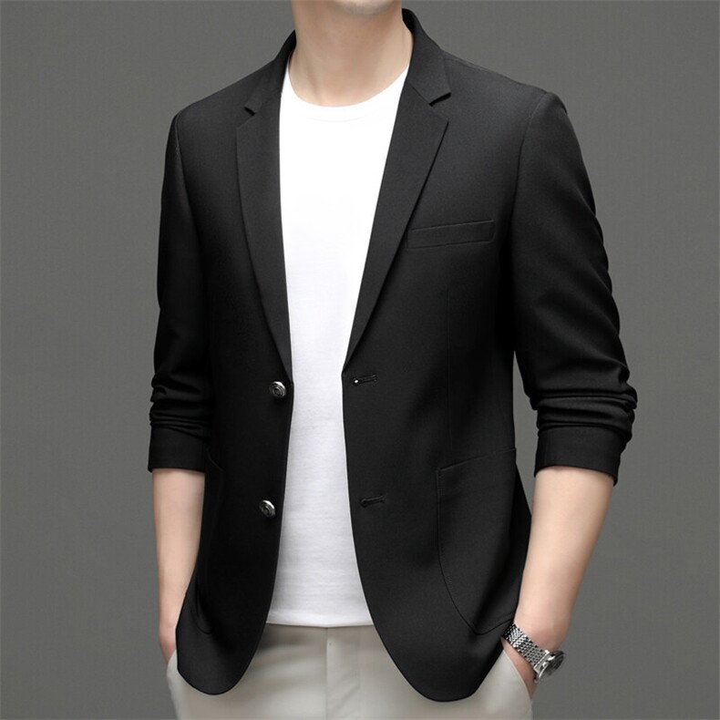 休闲西服外套男士2025新款春秋单西上衣服高档商务西装男,男装西服,电商B212（原钱塘6029）
