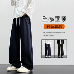 原牛仿牛仔裤美式高街宽松阔腿直筒休闲裤子X1170特批50图片