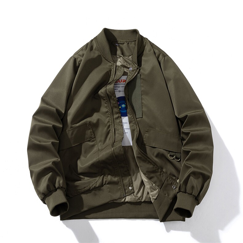 现货 三色带帽可拆卸秋冬飞行服棉服情侣装夹克潮牌炸街外套图片