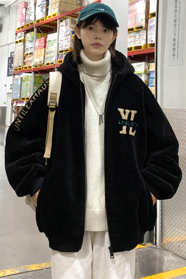 2023冬上新加绒加厚时尚棉衣羊羔绒连帽外套男女990-P110控价158,男装棉衣,电商A441-1