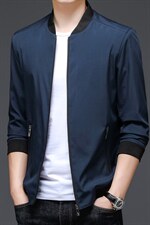 棒球领外套春秋季男装2023年新款商务休闲中年茄克衫男士上衣，男装夹克，电商B212（原钱塘6029）