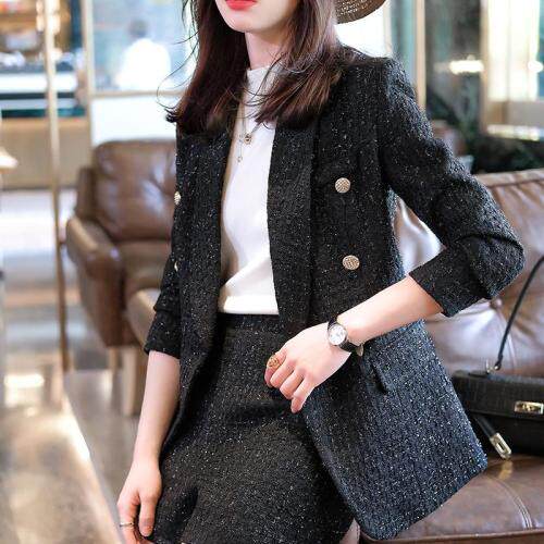 三排扣套装，女装职业装，DJ·DSHR