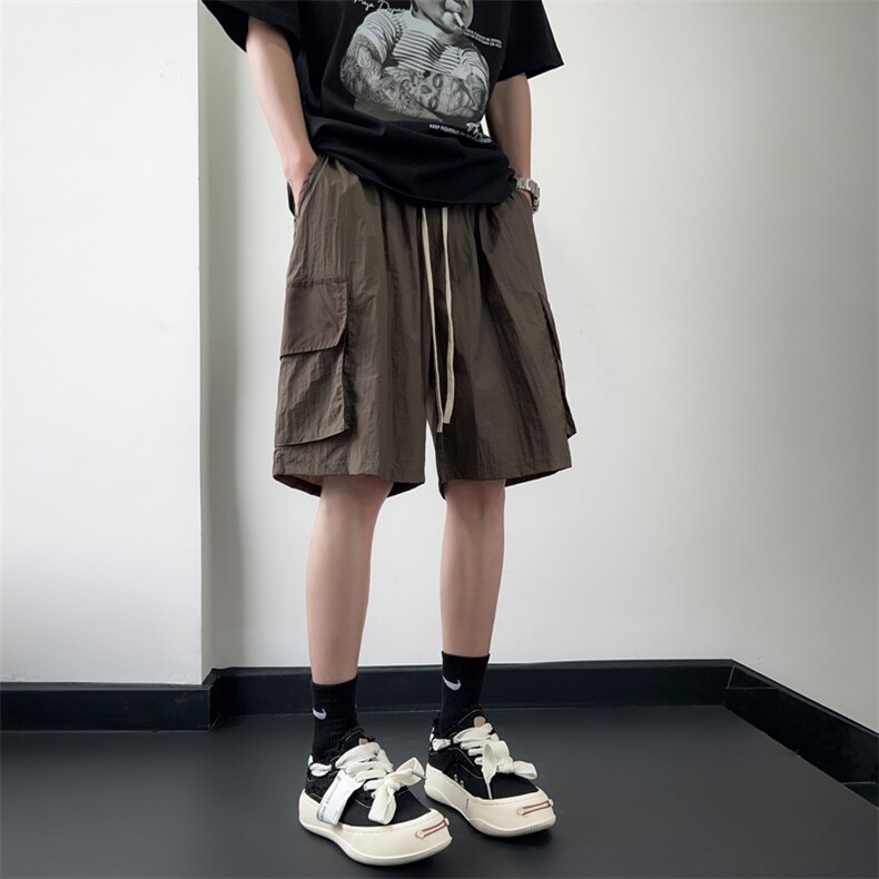 夏季速干机能休闲短裤男宽松潮流五分裤工装短裤K1002P28,男装牛仔裤,电商C323
