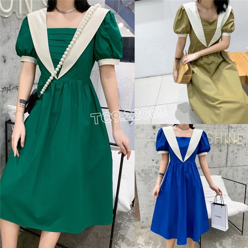 夏装连衣裙，女装连衣裙，TC9