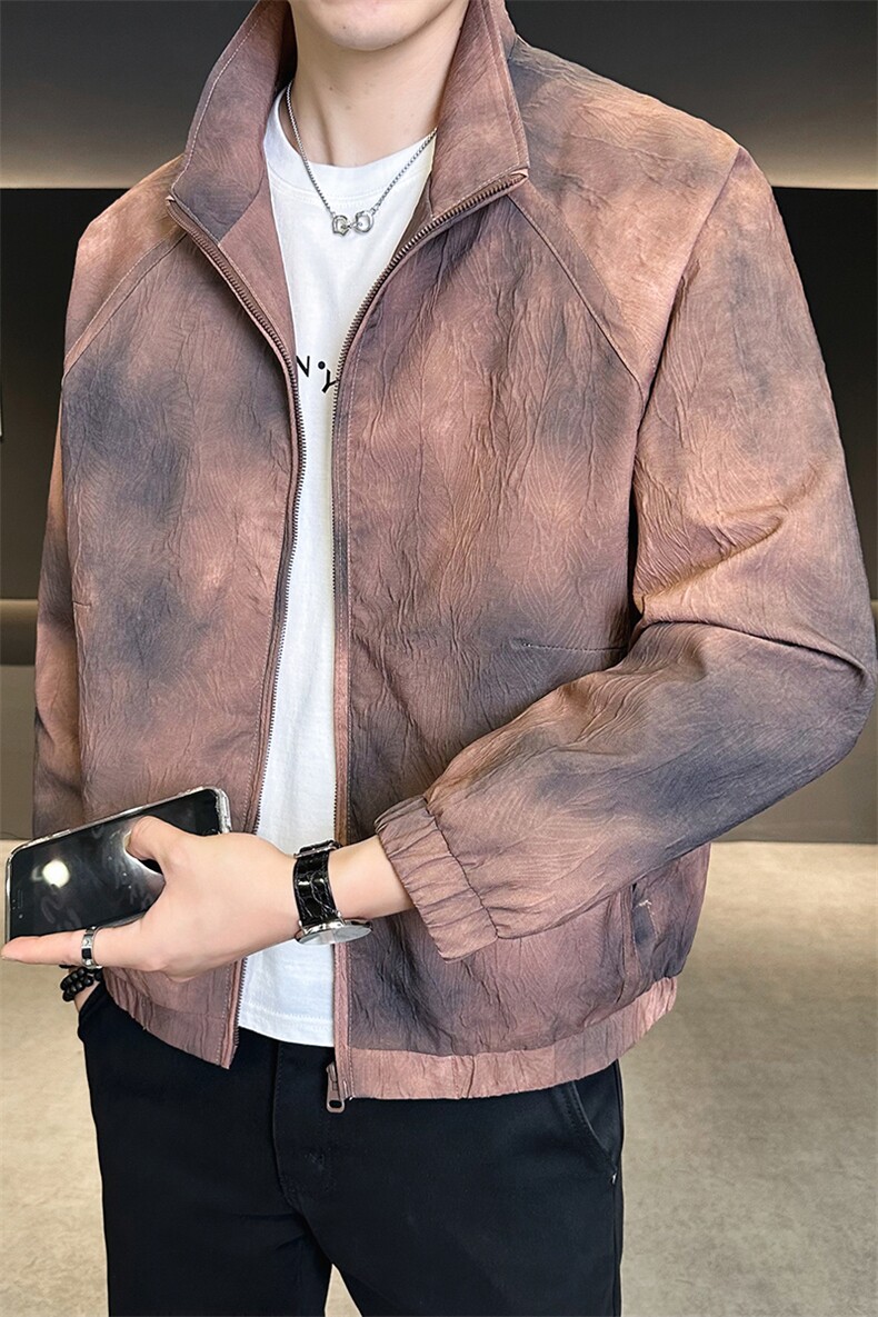 2025秋季新款立领宽松水洗炫彩夹克外套男C317-JK1205-P115,男装夹克,电商C317