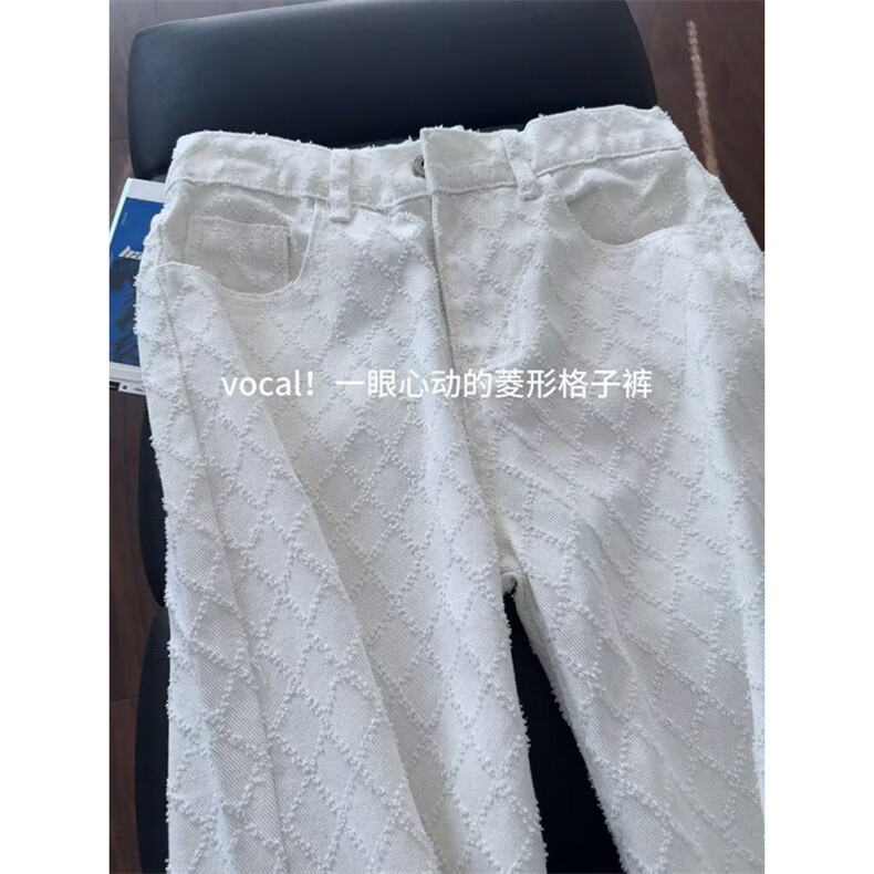 2026新款提花牛仔裤宽松直筒裤拖地阔腿休闲长裤子K71326-P40网图,男装牛仔裤,电商B245