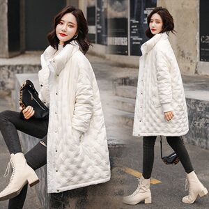 冬装新款羽绒服女90白鸭绒宽松显瘦排扣保暖外套图片