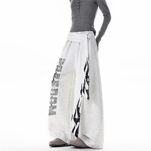 K99151-P50特 大码美式复古印花告高街字母卫裤 控98图片