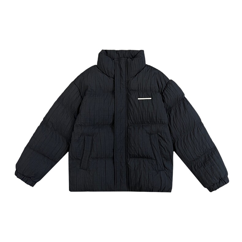 AY71/P138控178冬季社会小伙褶皱纹痞帅潮牌百搭棉服外套男黑首1,男装棉衣,星座305B-1