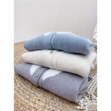 现货高级感拼水貂绣花开衫，其它，CHERRY·印