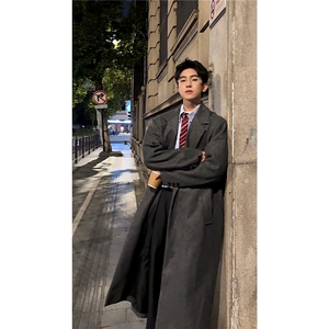 【现货】长款秋冬克鲁苏文职大衣宽松高级感外套 DY05022 P125图片