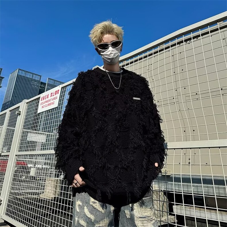 针织衫毛衣男女韩版潮流宽松百搭个性帅2024秋冬ins外套MZ439-P48,男装针织衫/毛衣,星座412-2