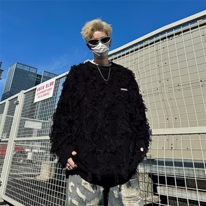 针织衫毛衣男女韩版潮流宽松百搭个性帅2024秋冬ins外套MZ439-P48图片