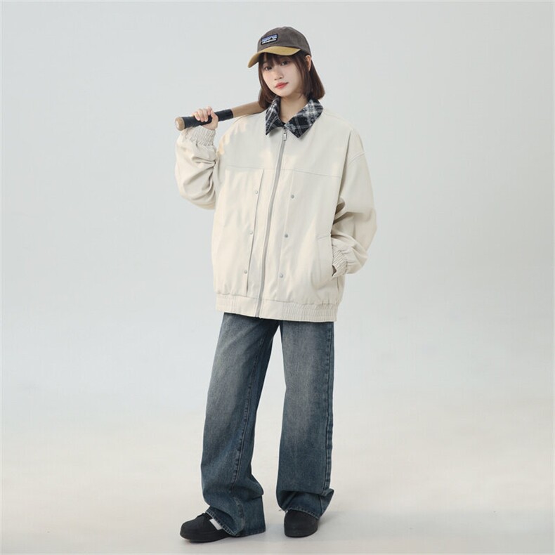2025春休闲痞帅工装翻领夹克潮流外套得物二开XZ301b-2-JK2589P78,男装夹克,星座301B-2（原A443-1）