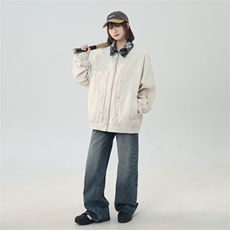 2025春休闲痞帅工装翻领夹克潮流外套得物二开XZ301b-2-JK2589P78，男装夹克，星座301B-2（原A443-1）