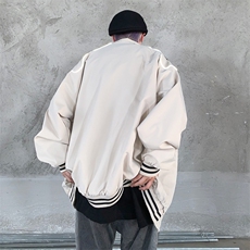 夹克男女春秋季美式宽松情侣棒球服oversize外套JK055-P58，男装夹克，星座308B-1