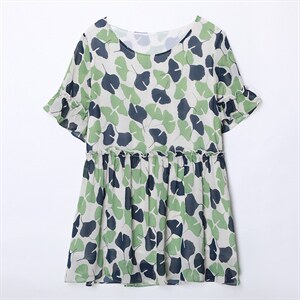 2022夏季新款简约时尚气质圆领休闲雪纺衫,蕾丝衫/雪纺衫,依倍林